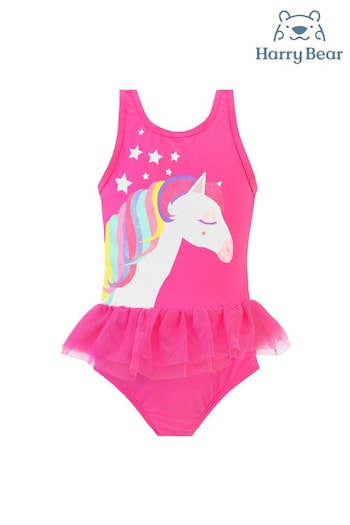 Harry Bear Pink Princess Pony Glitter Swimsuit (AG2164) | £16