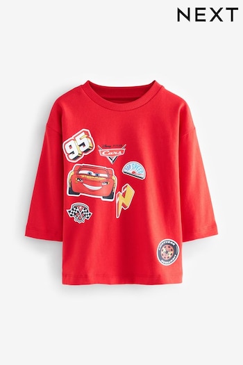 Red Long Sleeve 100% Cotton Cars T-Shirt (9mths-8yrs) (AG2182) | £13 - £15