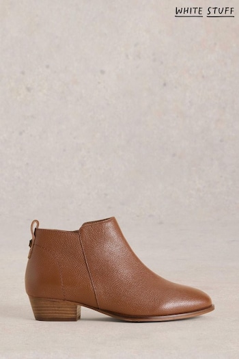 White Stuff Brown Wide Fit Leather Ankle Boots (AG2342) | £79