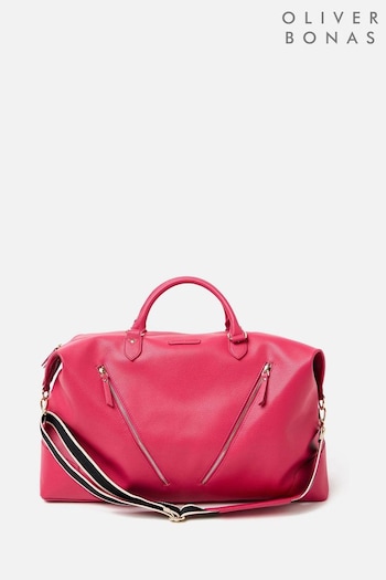 Oliver Bonas Pink Olivia Raspberry Weekend Bag (AG2490) | £70