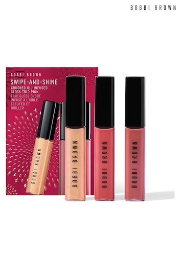 Bobbi Brown Swipe-and-Shine Crushed Oil-Infused Gloss Trio Gift Set (Worth £54) (AG2901) | £35