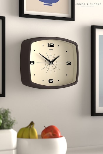 Jones Clocks Mocha Brown Movie Wall Clock 25cm (AG3306) | £26