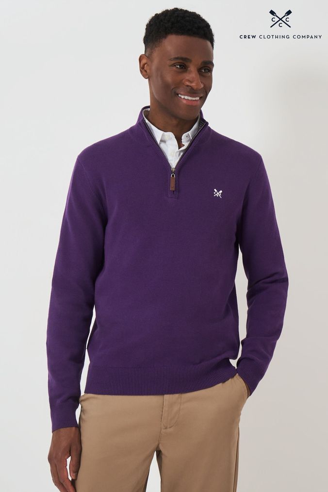 Mens purple quarter zip sales