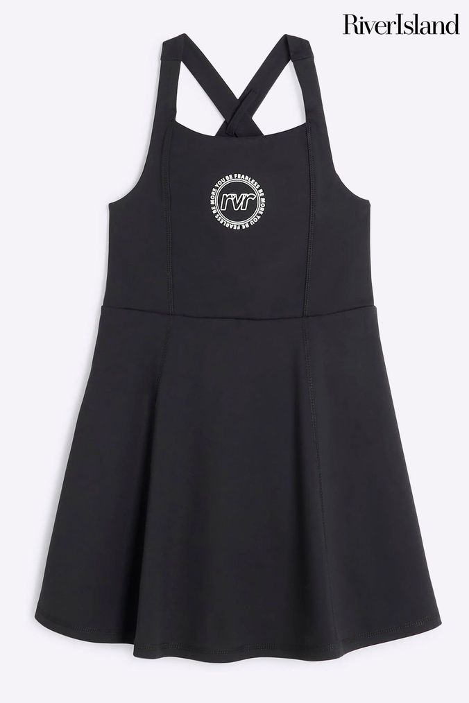 River island black and white pleated dress outlet