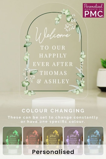 Personalised Botanical LED Sign by PMC (AG4166) | £24