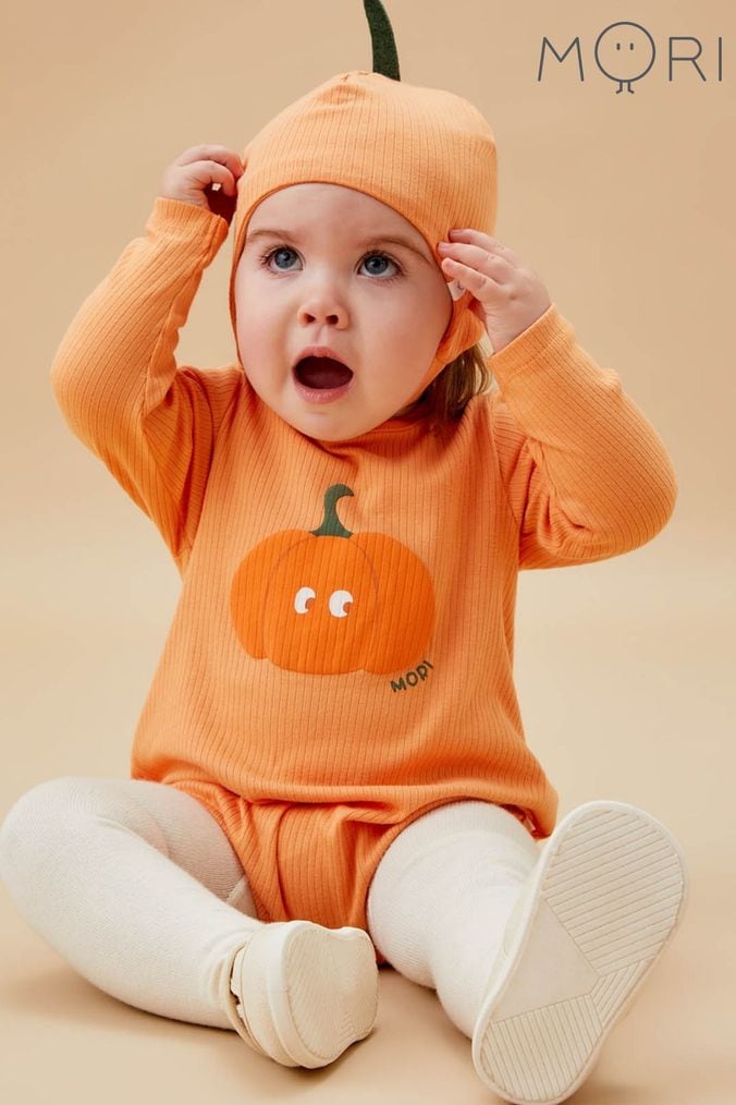 Baby pumpkin outfit uk clearance