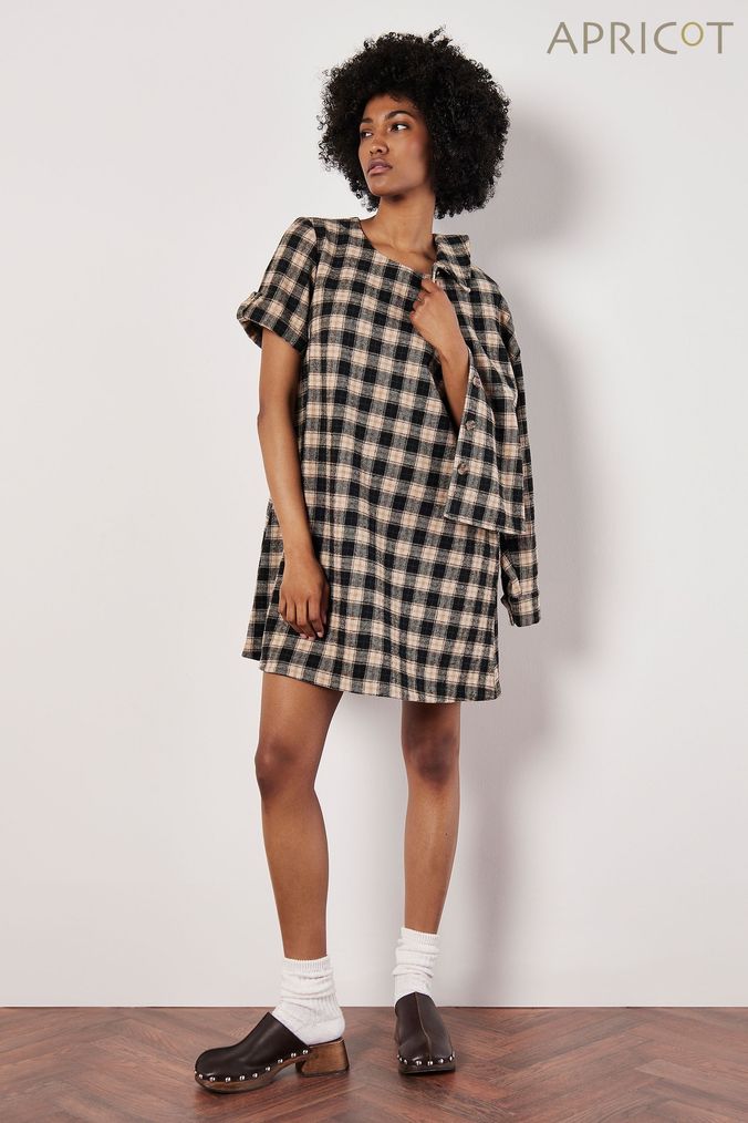Apricot shift dress best sale