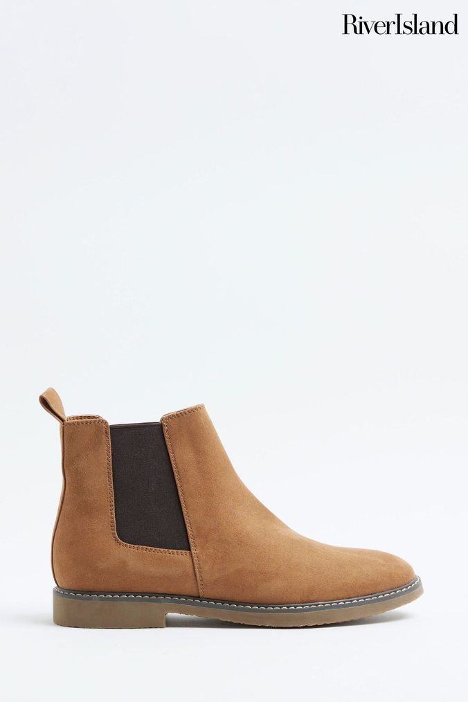 River Island Boots Mens Desert Chelsea Boots Next UK