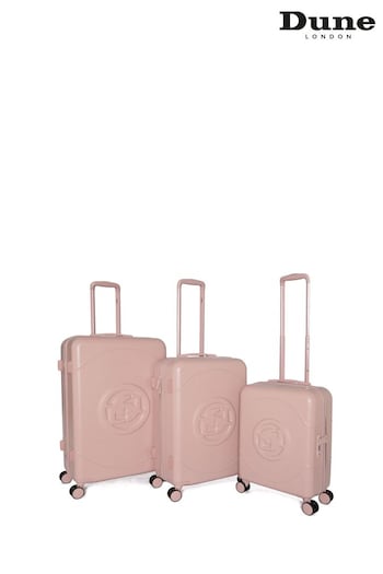 Dune London Pink Onella 3 Piece Suitcase Set (AG4697) | £279