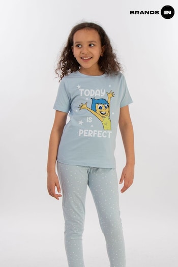 Brands In Blue Girls Disney Inside Out 2 Today is Perfect Stars 100% Cotton Pyjamas (AG4922) | £19