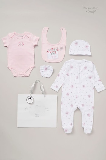 Rock-A-Bye Baby Boutique Baby 100% Cotton 5 Piece Gift Set (AG4961) | £25