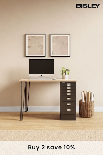 Bisley Black MultiDesk With Filing Standard Cabinet (AG4995) | £0