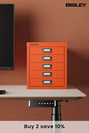 Bisley Orange MultiDrawer A4 Filing Small Cabinet (AG5004) | £100