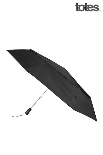 Totes Black X-tra Strong Automatic Big Top Eco-Brella Umbrella (AG5034) | £34