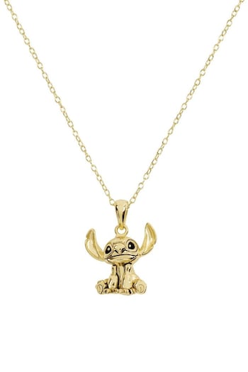 Peers Hardy Gold Tone Disney Lilo and Stitch Sterling Silver Pendant Necklace (AG5418) | £60