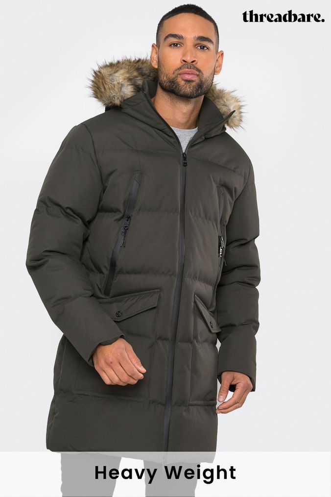 Men s Green Parkas Next UK
