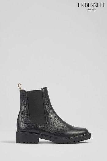 LK Bennett Black Cadea Casual Tread Sole Boots (AG5943) | £299