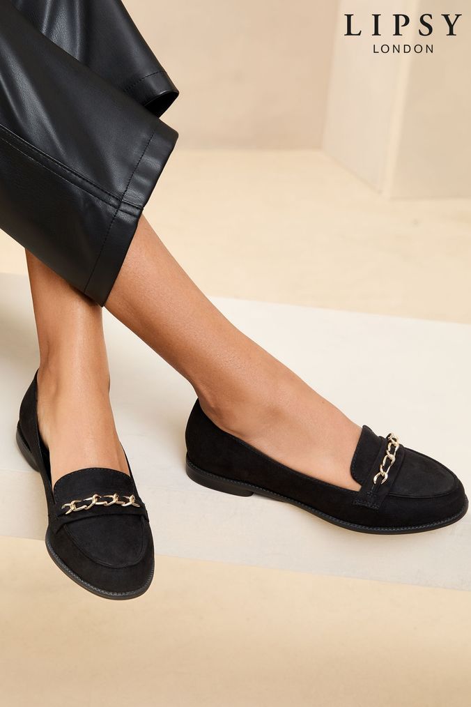 Next black loafers womens shop