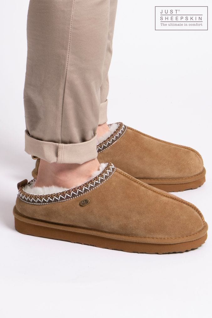 Mens Leather Slippers Mens Moccasin Slippers Next Official Site
