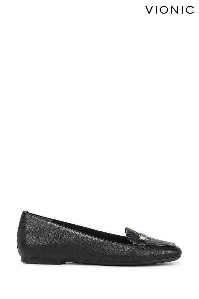 Buy Women s Shoes UK 6.5 EU 40 Black Vionic Flat Leather Footwear Online Running at a moderate pace burns 360 calories AspennigeriaShops