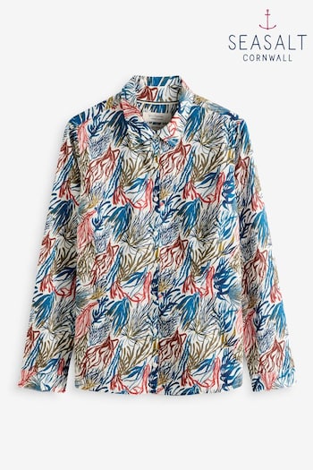 Seasalt Cornwall Black 100% Cotton Multi Larissa Shirt (AG9396) | £46