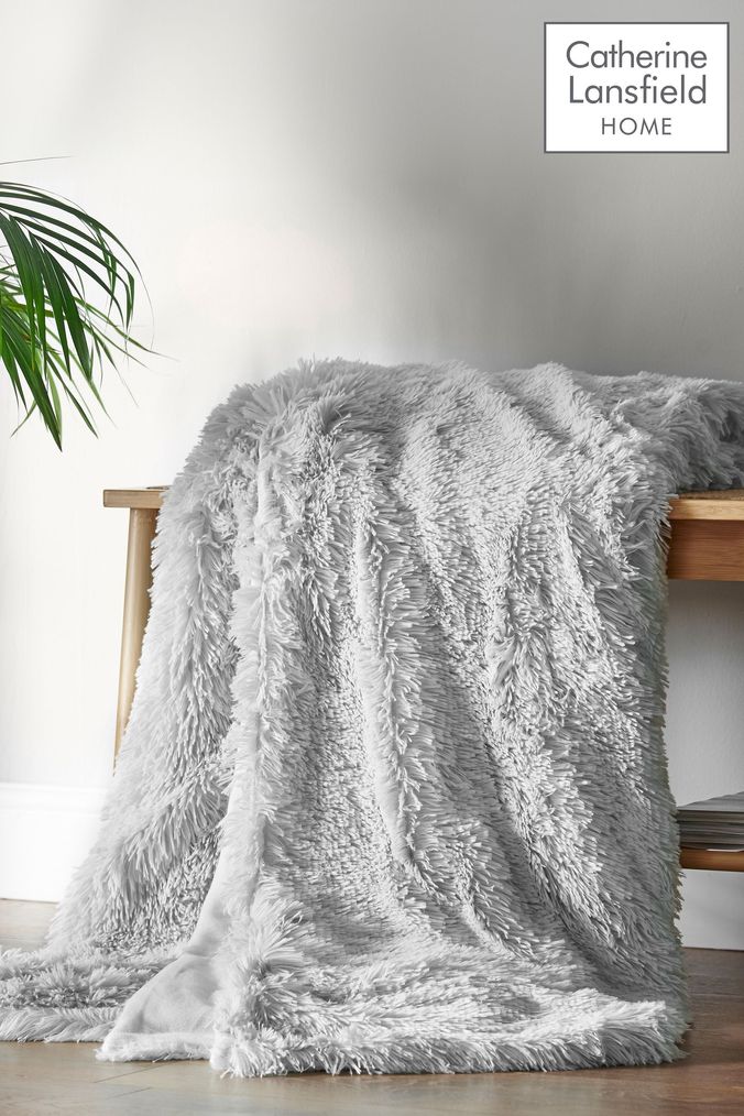 Silver bedspread throw best sale