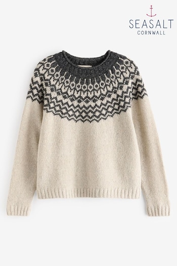 Seasalt Cornwall Natural Port Kinnis Jumper (AG9628) | £86