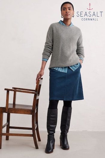 Seasalt Cornwall Blue Dovetail Skirt (AG9646) | £56