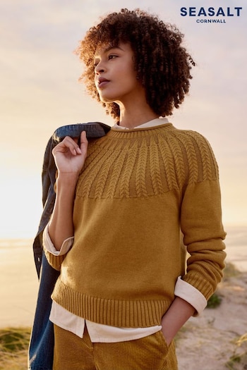 Seasalt Cornwall Brown Chat Jumper (AG9659) | £66