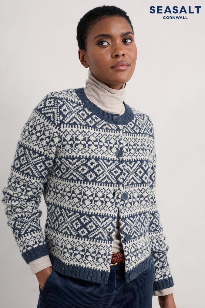 Round neck cardigans online