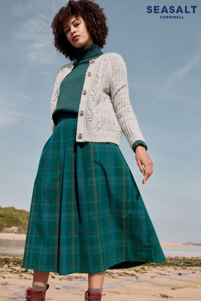 Tartan midi skirt uk online