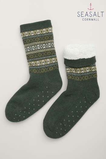 Seasalt Cornwall Green Mens Cottage Socks (AG9894) | £28