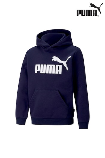 Puma Blue Kids Boys Essentials Big Logo Hoodie (AH3794) | £35