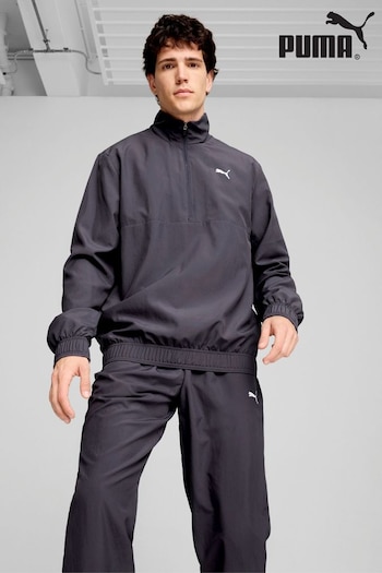 Puma Grey Mens Woven Half-Zip Tracksuit (AH3933) | £75