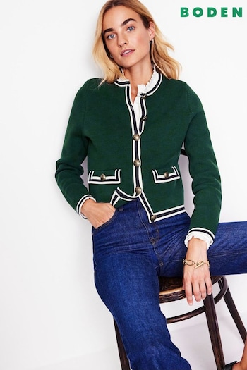 Boden Green Holly Knitted Cardigan (AH4317) | £120