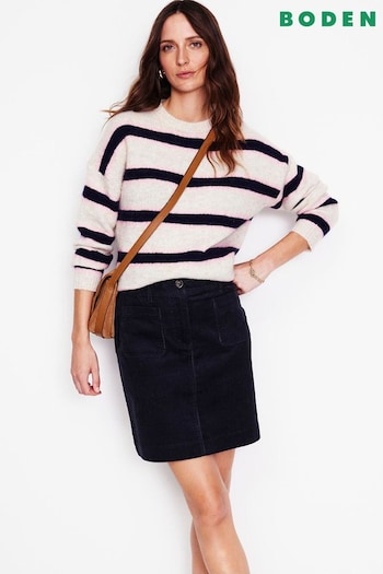 Boden Blue Estella Cord Skirt (AH4388) | £60