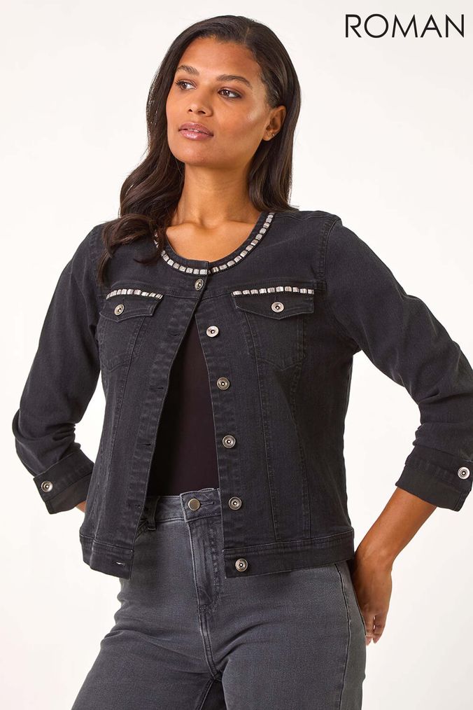 Buy Women s Jackets Roman Cotton Holiday Clothing Online AspennigeriaShops adidas large logo hoodie