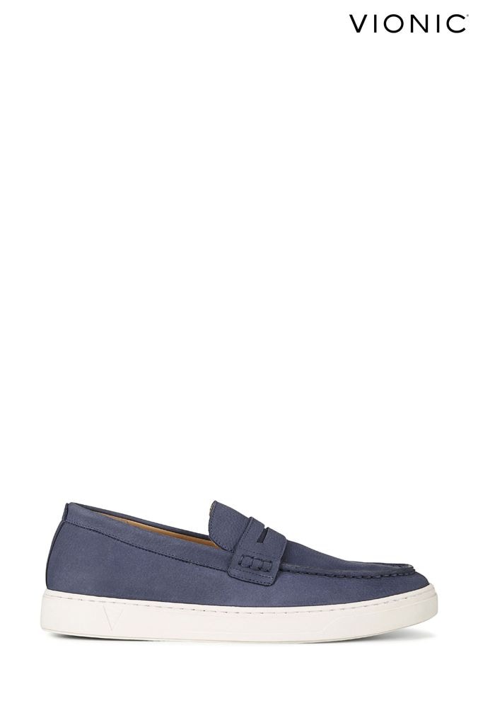 Mens blue loafers uk shop