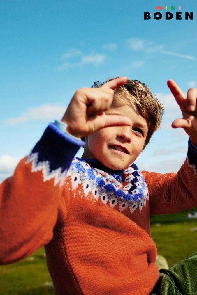 Buy Boys Jumpers Orange Knitwear Online Next UK