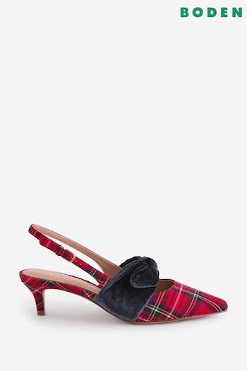 Boden Red Bow Kitten Heels (AH4782) | £130