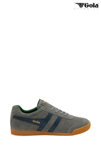 Gola Grey Mens Harrier Suede Lace-Up Trainers (AH4885) | £85