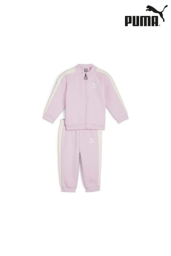 Puma Purple Minicats T7 Iconic Baby Unisex Tracksuit Set (AH5249) | £38