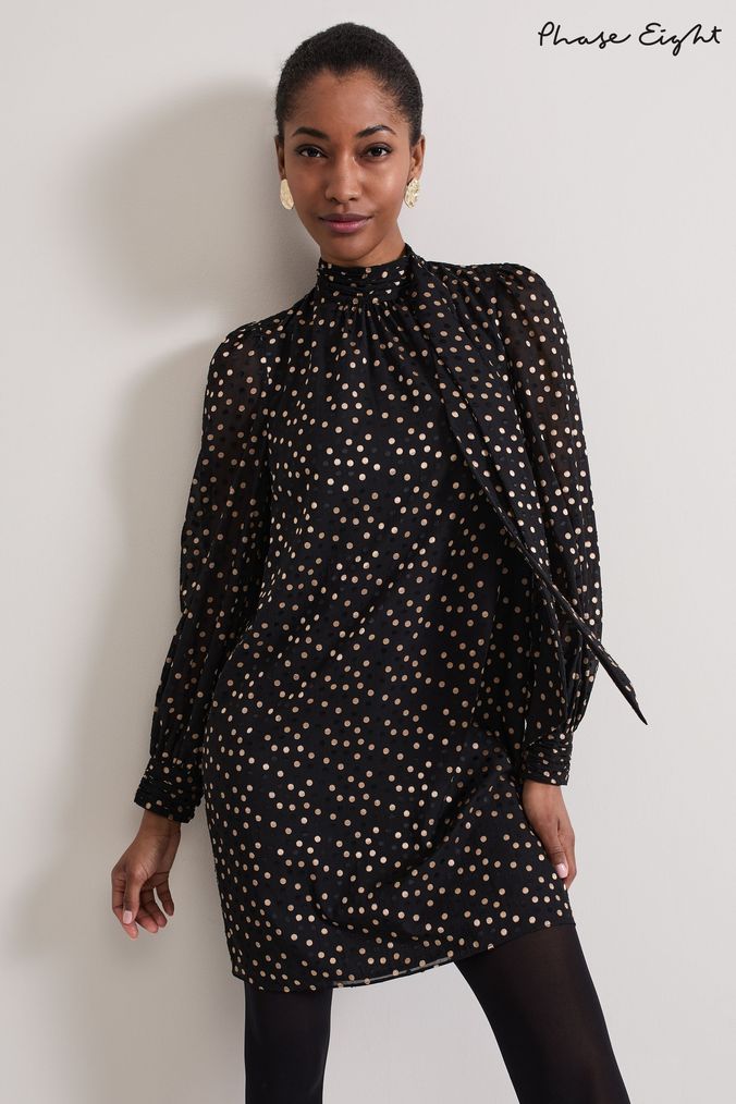 Buy Women s Black Spots Casual Dresses Online Next UK
