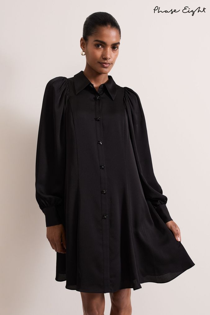 Black Shirt Dresses Black Maxi Midi Shirt Dresses Next