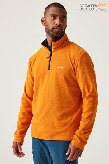 Regatta Orange Mens Thompson Lightweight Half Zip Fleece (AH5879) | £18