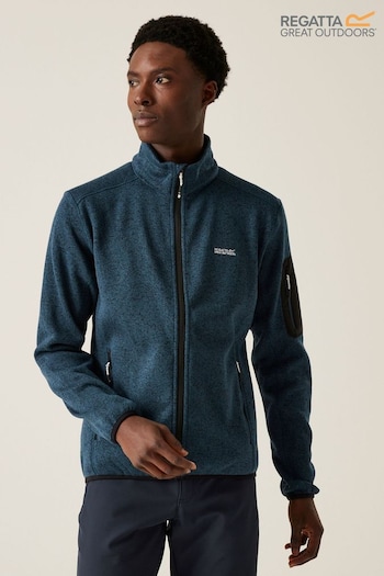 Regatta Blue Mens Newhill Full Zip Fleece (AH5960) | £42