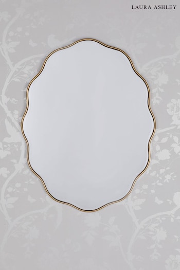 Laura Ashley Gold Medora Oval Mirror (AH6409) | £170