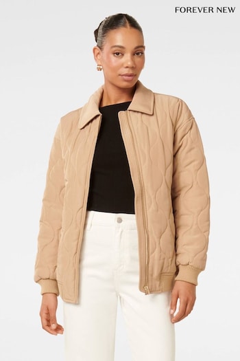 Forever New Cream Jacinta Quilted Jacket (AH6712) | £100