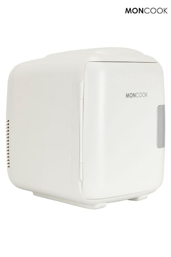 MONCOOK White Mono Glass Door Mini Fridge Cooling and Warming Functio 14L (AH7024) | £90