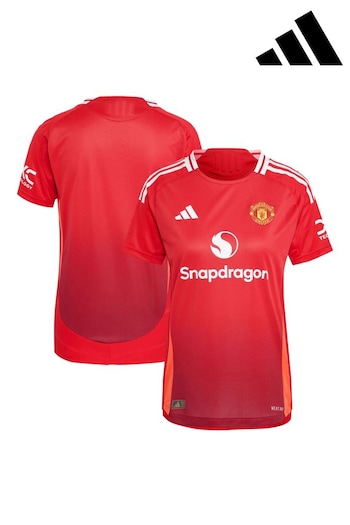 adidas Red Manchester United Home Authentic Shirt 2024-25 (AH7150) | £110